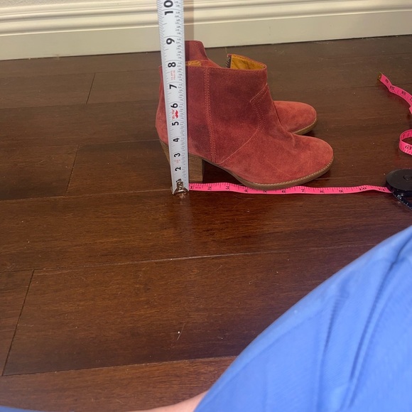 guc madewell 1937 Red Suede Ankle Boots size 7 - Picture 11 of 11